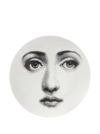 Fornasetti Ronde doos met print - Wit