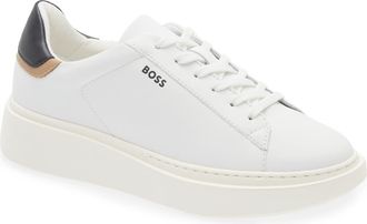 BOSS Amber Sneaker in White at Nordstrom Rack, Size 10