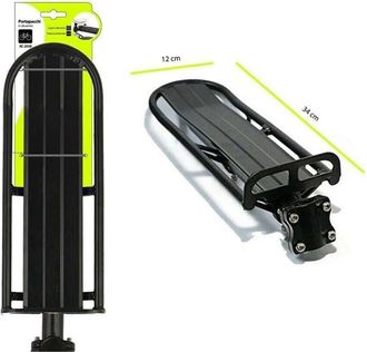 Trade Shop Trade Shop - Portapacchi Posteriore In Alluminio Per Bici Bicicletta Attacco Universale Xc2550