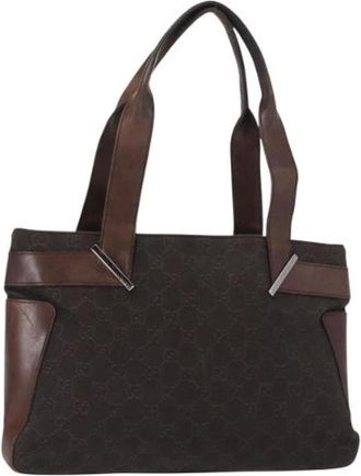 Gucci Pre-owned Tote Bags, female, Brown, Size: ONE SIZE Pre-owned Vintage Tote Bag