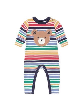 Huxbaby Rainbow Stripe Huxbear Romper in Multi at Nordstrom, Size 12-18M Au