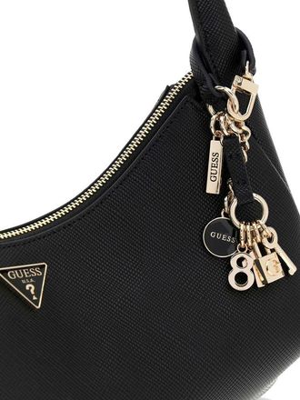 Guess Womens Hobo Bag Black Polyurethane - Handbags