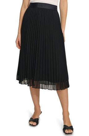 DKNY SPORTSWEAR Pleated Skirt in Black at Nordstrom, Size X-Large