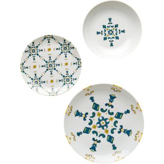 Guzzini Servicio De Cena De 6 Asientos Con Decoraci&oacute;n De Sorrento