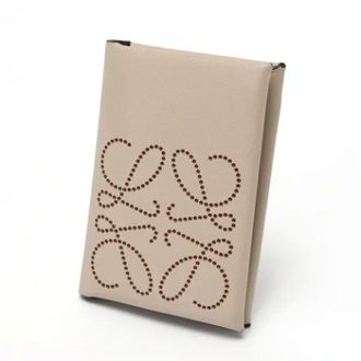 Loewe Pre-owned Wallets, female, Beige, Size: ONE SIZE Pre-owned Leather wallets