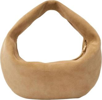 Khaite Olivia Hobo Medium Bag - Dames - Handtassen - Beige - ONE Size - Leer - Tassen