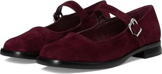 Steve Madden Delancy Womens Flat Shoes Burgundy Suede : 8.5 M, Leather