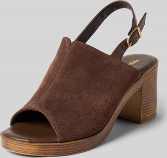 Tamaris Tamaris Sandalen aus echtem Leder in Dunkelbraun, Gr&ouml;&szlig;e 36