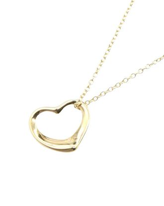 Tiffany & Co. Tiffany & Co 18K Tiffany & Co Open Heart Necklace (Authentic Pre-Loved)