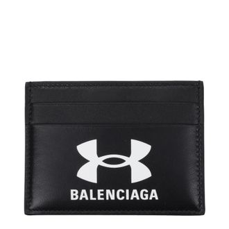 Balenciaga Under Armour Herrens Schwarzer Dokumentenhalter aus Leder