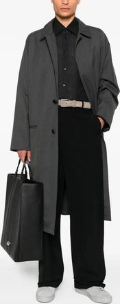 Dolce & Gabbana Mens Martini Linen Shirt - Black - Size EU 42 (Mens)