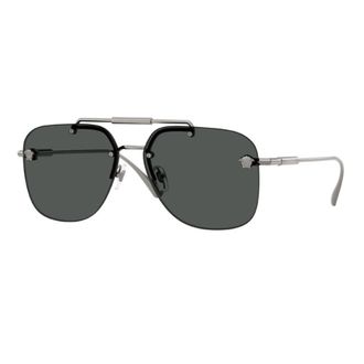 Versace Mens Black Aviator Sunglasses VE2296 100187