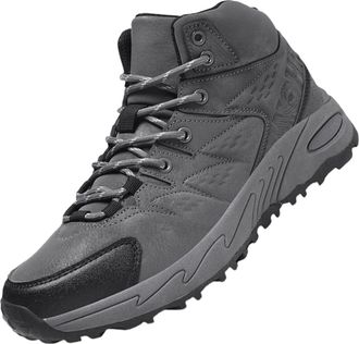 Generic Hiking Trainers Mens High Top, Mens High Top Trainer Classic Waterproof Walking Shoes Comfortable Outdoor Camping Climbing Sneaker Casual Lace Up Shoe