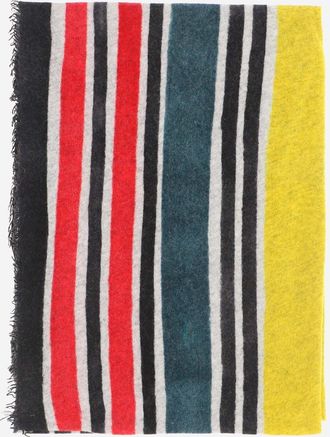Faliero Sarti Womens Striped Cashmere Scarf Scarfs