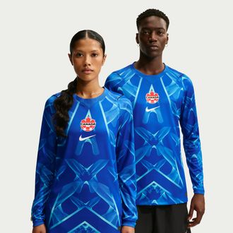 Nike Mens Canada x NOCTA Long-Sleeve Goalkeeper Jersey in Blue | IV5873-438