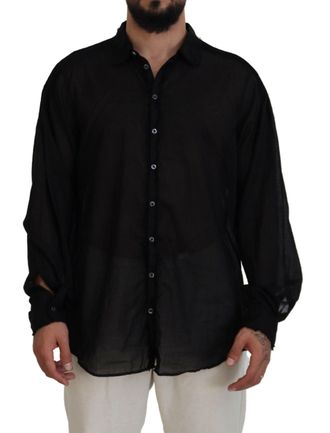 Dsquared2 Dsquared&sup2; Cotton Collared Long Sleeves Formal Mens Shirt (Pre-Owned)