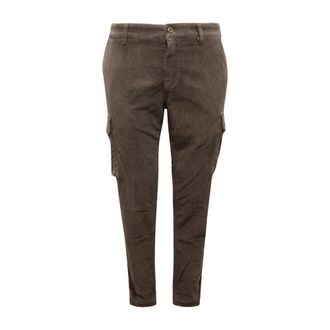 Mason's Velvet Cargo Trousers - male - Masons - Slim-fit Trousers - Brown - S - Trousers