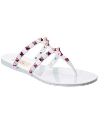 Valentino Rockstud Caged Rubber Sandal