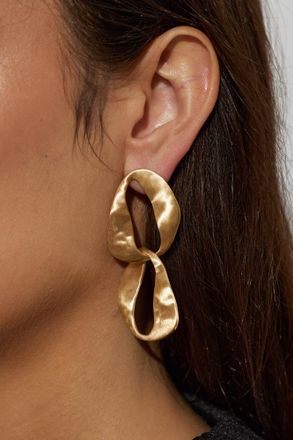 Cult Gaia Rue Mini Drop Earrings, Womens, Gold