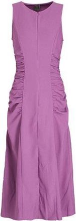 8 by YOOX SLEEVELESS MAXI DRESS W/ FRONT GATHERING