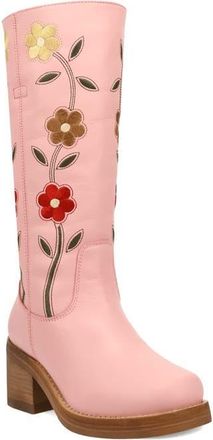 Dingo Bloom Embroidered Boot in Pink at Nordstrom, Size 9.5