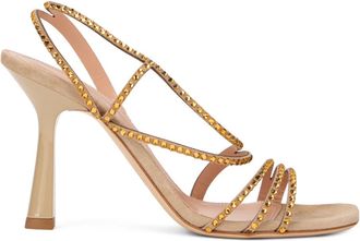 Alberta Ferretti Dames, Schoenen, Beige, Maat: 39 EU Leer