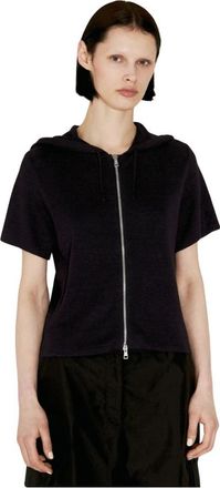 Our Legacy Gebreid vest met ritssluiting - Dames - Vesten met rits - Zwart - S - Hoodies & sweatvesten