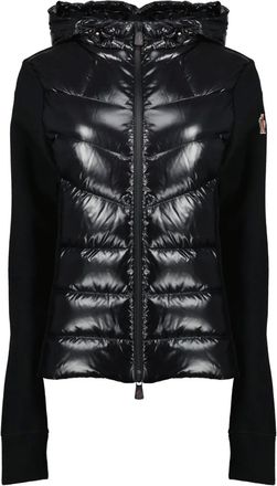 Moncler Vest met capuchon en rits - Zwart