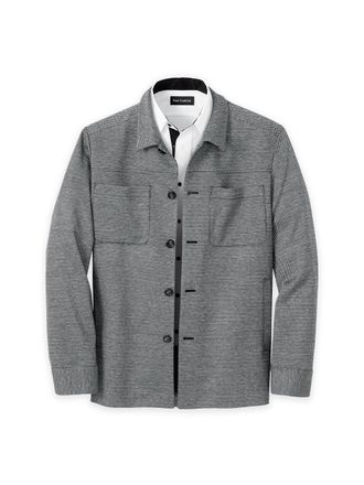 Paul Fredrick Herringbone Shirt Jacket