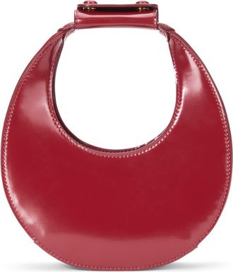 Staud Good Night Moon Leather Top Handle Bag in Pinot at Nordstrom