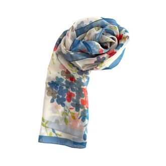 Borbonese Accessoires, Dames, Veelkleurig, ONE Size, Floral Print Stole