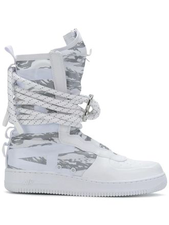 Nike SF Air Force 1 High Premium sneakers - unisex - Nylon/Calf Leather/Nylon/Rubber - 10.5 - White