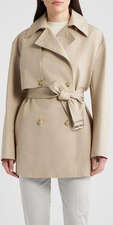 BOSS Cromas Belted Double Breasted Jacket in Pumice at Nordstrom, Size 14