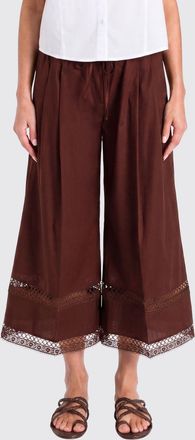 Twinset Pantaloni cropped in misto cotone