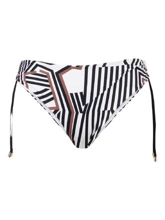 Max Mara Slip bikini a righe Sibilla - Bianco