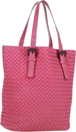 Bottega Veneta Pre-owned Tote Bags, female, Pink, Size: ONE SIZE Pre-owned Tote Bag