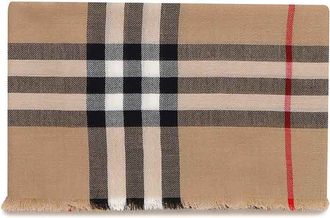 Burberry Wool Check Scarf