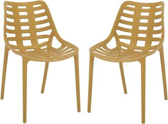 Safavieh Outdoor Set Of 2 Fufa Dining Chairs