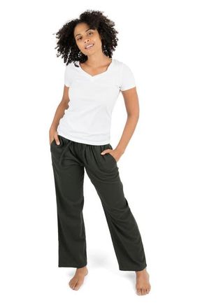 Leveret Womens Cotton Flannel Holiday Pajama Pants in Dark Gray at Nordstrom, Size X-Small