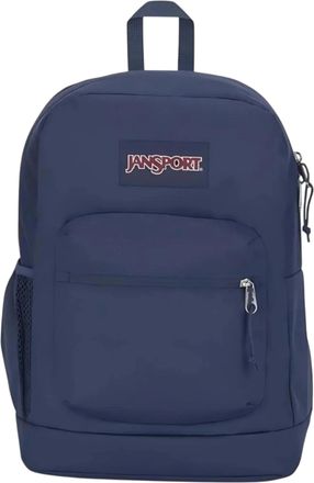 Jansport Cross Town Plus Backpack in Navy Polyester Unisex 26L Laptop Pack