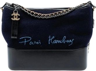 Chanel Pre-owned Shoulder Bags, female, Blue, Size: ONE SIZE Pre-owned Gabrielle Hobo