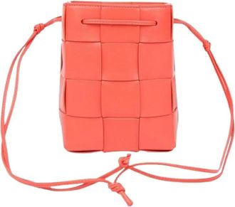 Bottega Veneta Pre-owned Bucket Bags, female, Red, Size: ONE SIZE Pre-owned Bucket Bag