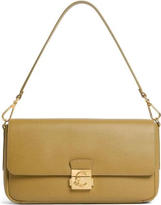 Coccinelle Shoulder Bags, female, Green, ONE SIZE, C-Me Lock Large Shoulder Bag