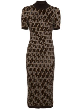 Fendi Abito FF marrone