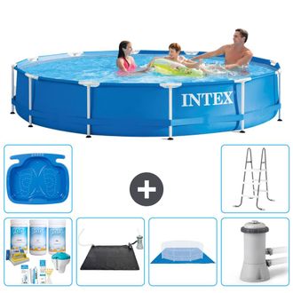 Intex Piscina Con Estructura Redonda - 366x76 Cm - 7-piezas S21010