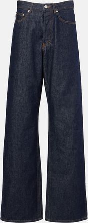 Dries Van Noten Jeans a gamba larga e vita alta