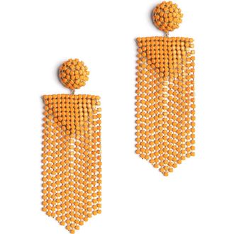 Deepa Gurnani Fanning Drop Earrings in Orange at Nordstrom