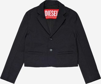 Diesel Boys Stretch Viscose Blend Jacket Black