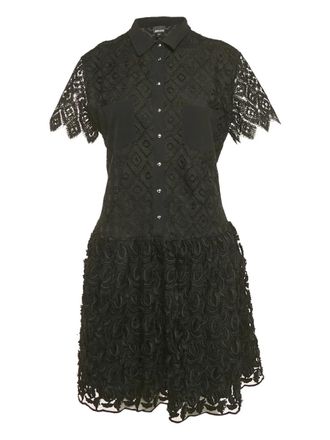 Just Cavalli lace mini dress - women - Polyester - M - Black