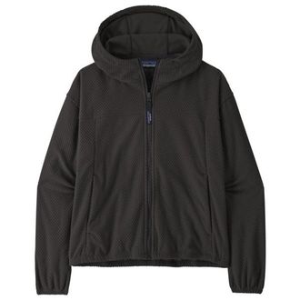 Patagonia Textured Fleece Hoody Fleecejacke f&uuml;r Damen | schwarz